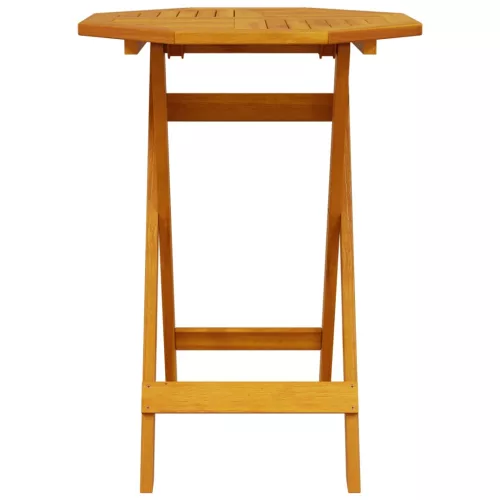 Tömör akácfa összecsukható kerti asztal Ø60 x 75 cm