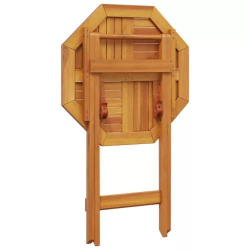 Tömör akácfa összecsukható kerti asztal Ø60 x 75 cm