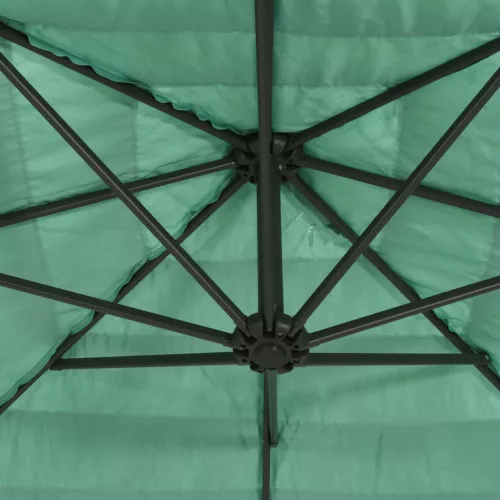 Zöld kerti napernyő acél rúddal 246 x 246 x 230 cm