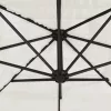 Fehér kerti napernyő acél rúddal 223 x 223 x 213 cm