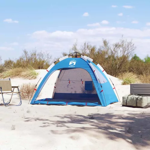 2 személyes azúrkék vízálló gyorskioldó strandsátor