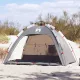 2 személyes szürke vízálló gyorskioldó strandsátor