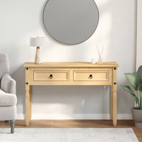 Corona tömör fenyőfa konzolasztal 115 x 46 x 73 cm
