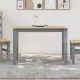 Panama szürke tömör fenyőfa ebédlőasztal 117 x 60 x 75 cm