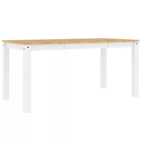 Panama fehér tömör fenyőfa ebédlőasztal 160 x 80 x 75 cm