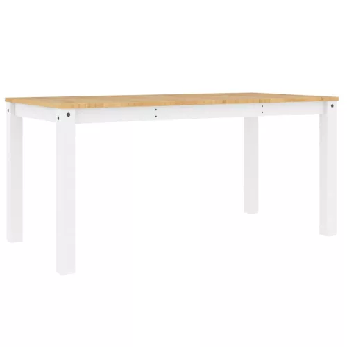 Panama fehér tömör fenyőfa ebédlőasztal 160 x 80 x 75 cm