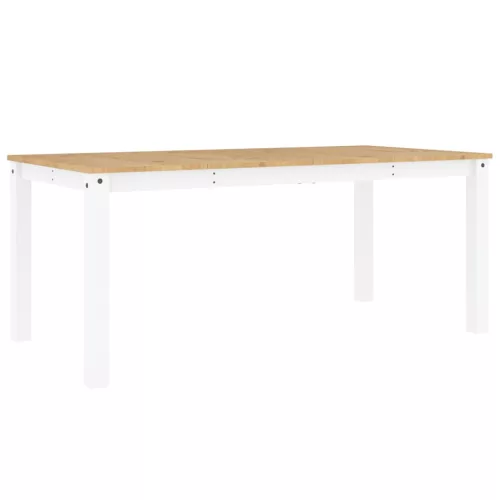 Panama fehér tömör fenyőfa ebédlőasztal 180 x 90 x 75 cm