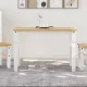 Corona fehér tömör fenyőfa ebédlőasztal 112 x 60 x 75 cm