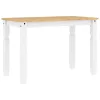 Corona fehér tömör fenyőfa ebédlőasztal 112 x 60 x 75 cm