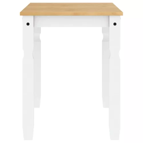 Corona fehér tömör fenyőfa ebédlőasztal 112 x 60 x 75 cm