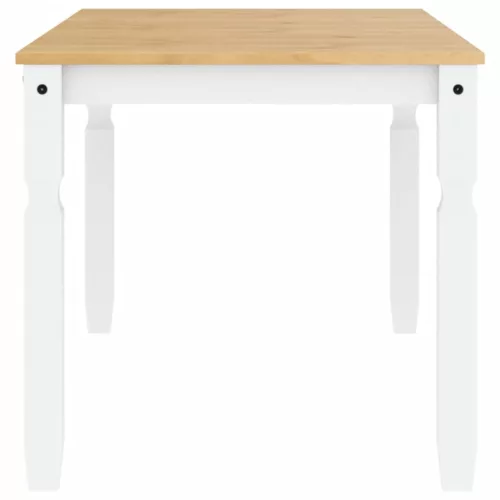 Corona fehér tömör fenyőfa ebédlőasztal 160 x 80 x 75 cm