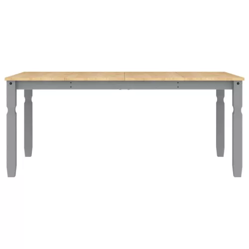 Corona szürke tömör fenyőfa ebédlőasztal 180 x 90 x 75 cm