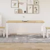 Corona fehér tömör fenyőfa ebédlőasztal 180 x 90 x 75 cm