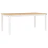 Corona fehér tömör fenyőfa ebédlőasztal 180 x 90 x 75 cm