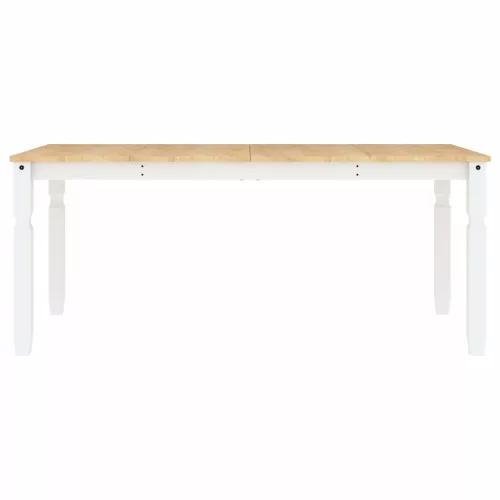 Corona fehér tömör fenyőfa ebédlőasztal 180 x 90 x 75 cm