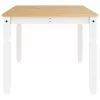 Corona fehér tömör fenyőfa ebédlőasztal 180 x 90 x 75 cm