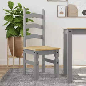   Corona 2 db szürke tömör fenyőfa étkezőszék 42 x 47 x 107 cm