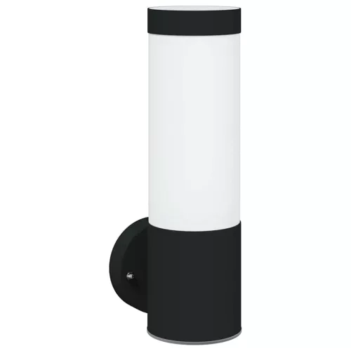 Kültéri fali lámpa Fekete 12 x 7.5 x 27 cm Rozsdamentes acél