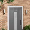 Kültéri Fali Lámpák 2 pcs Ezüst 12 x 7.5 x 29 cm