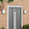 Kültéri Fali Lámpák 2 pcs Ezüst 23.5 x 10.5 x 26 cm