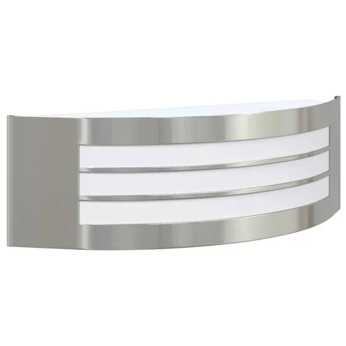 Kültéri Fali Lámpák 2 pcs Ezüst 32 x 10 x 10 cm