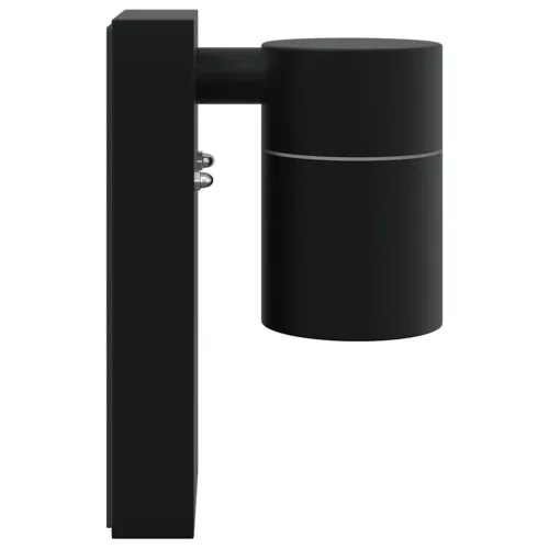 Kültéri Fali Lámpák 2 pcs Fekete 6.5 x 10.5 x 16 cm