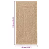 ZIZUR juta hatású beltéri és kültéri szőnyeg 60 x 110 cm