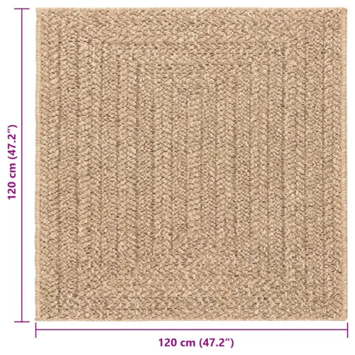 ZIZUR juta hatású beltéri és kültéri szőnyeg 120x120 cm