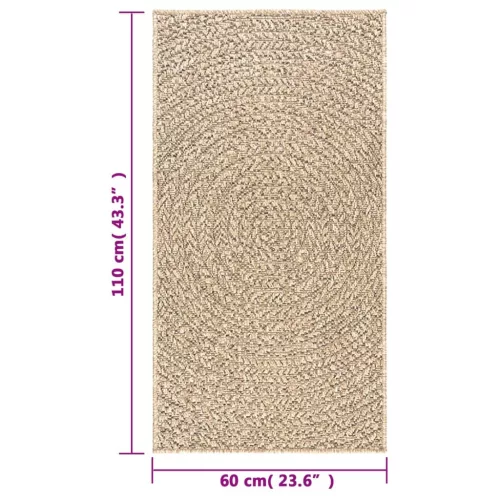 ZIZUR juta hatású beltéri és kültéri szőnyeg 60 x 110 cm