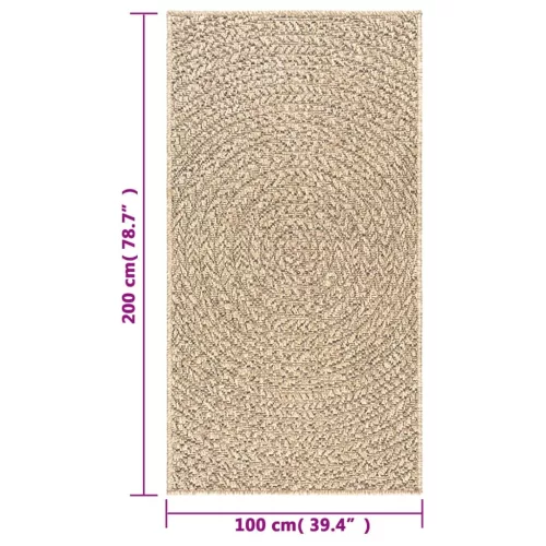 ZIZUR juta hatású beltéri és kültéri szőnyeg 100x200 cm