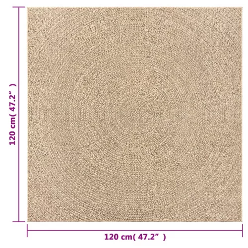 ZIZUR juta hatású beltéri és kültéri szőnyeg 120x120 cm
