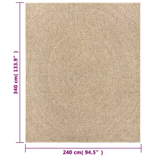 ZIZUR juta hatású beltéri és kültéri szőnyeg 240x340 cm