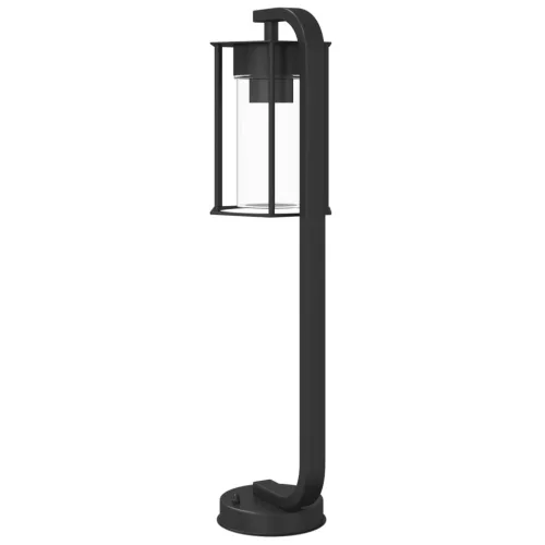 Fekete rozsdamentes acél kültéri állólámpa 60 cm