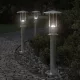 Ezüstszínű rozsdamentes acél kültéri állólámpa 60 cm