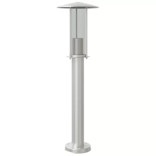 Ezüstszínű rozsdamentes acél kültéri állólámpa 60 cm