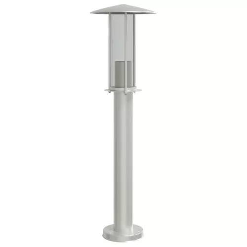 Ezüstszínű rozsdamentes acél kültéri állólámpa 60 cm