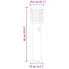3 db ezüst rozsdamentes acél kültéri állólámpa érzékelővel 60cm