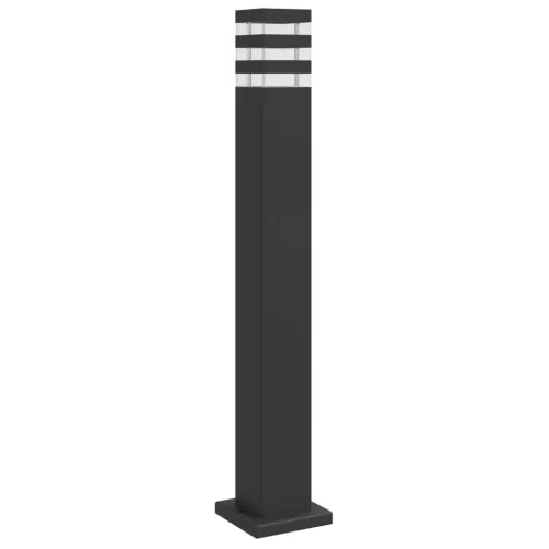 Fekete alumínium kültéri állólámpa 80 cm