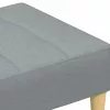 Világosszürke szövet lábzsámoly 77x55x31 cm