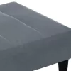 Sötétszüke bársony lábzsámoly 77x55x31 cm