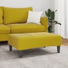Sárga bársony lábzsámoly 77x55x31 cm