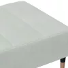 Világosszürke bársony lábzsámoly 77x55x31 cm