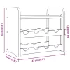 Tömör fenyőfa bortartó állvány tetővel 43 x 25 x 37 cm