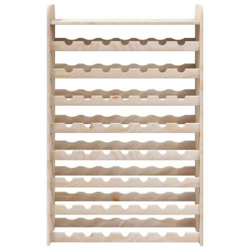 Tömör fenyőfa bortartó állvány tetővel 72,5 x 25 x 111,5 cm