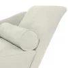 Krémszínű bársony dívány párnákkal