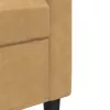 Kétszemélyes barna bársony kanapé 120 cm