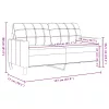 Kétszemélyes krémszínű bársony kanapé 140 cm