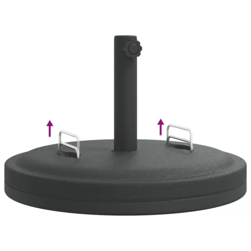 Fogantyús kerek napernyőtalp rúdhoz Ø38 / 48 mm 25 kg