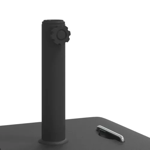 Fogantyús négyszögű napernyőtalp rúdhoz Ø38 / 48 mm 27 kg