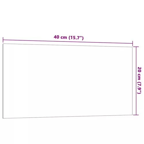 Fehér falra szerelhető edzett üveg mágnestábla 40 x 20 cm